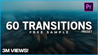 60 Free Smooth Transitions for Adobe Premiere Pro [upl. by Yliah]