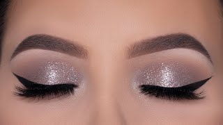 Soft and Easy Sparkly Eye Makeup Tutorial  Cool Toned Eye Makeup [upl. by Durning208]