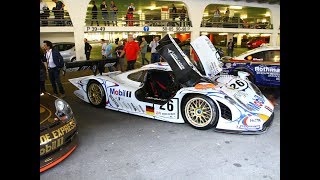 Porsche 911 GT198  Warmup und Flammen bei der Porsche Sound Nacht 2018 [upl. by Crabb]