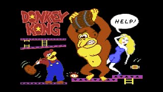 Commodore 64 Longplay 272 Donkey Kong Atarisoft US [upl. by Eelatsyrc]