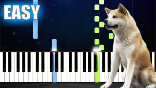 Goodbye  Hachiko  EASY Piano Tutorial [upl. by Barrada]