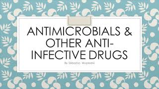 Antimicrobials ANTIBIOTICS  Pharmacology lecturer [upl. by Reuven340]