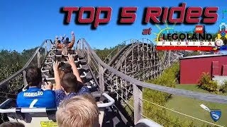 LegoLand Florida The Top 5 Rides and Rollercoasters [upl. by Libna]