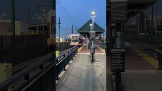 NJT Newark Light Rail Grove Street Station njtransit newarklightrail trains railfans [upl. by Ahsied151]