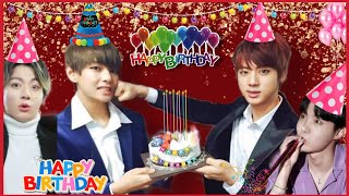 V Birthday celebration part2🎂🎉Hindi dub 💜 [upl. by Corrine996]