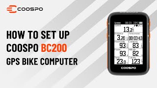 How to set up COOSPO BC200 GPS bike computer [upl. by Daune]