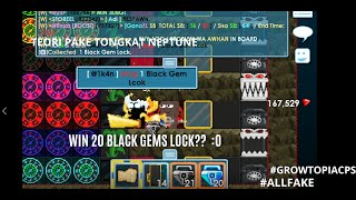 Win Strike Lawan Hoster Di World  Judi Menang 20 Black Gem Lock O Growtopia Private Server [upl. by Aernda]