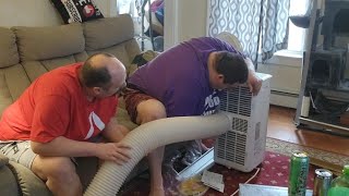 Unboxing and Reviewing Costway Air Conditioner 10000 BTU [upl. by Eilssel758]