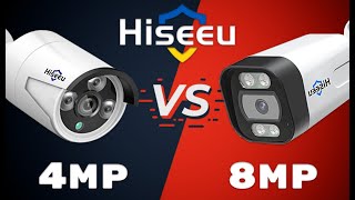 4MP VS 8MP Hiseeu Xmeye порівняння якості зображення [upl. by Rudolph]