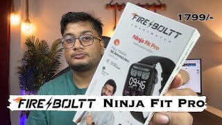 Fire boltt ninja fit pro smartwatch unboxing  Fireboltt Ninja Fit Pro NEW [upl. by Retsila]