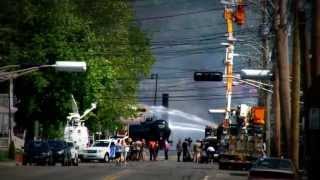 Incendie à LacMégantic 2013  Jour 1  Pompiers et Policiers [upl. by Garceau658]