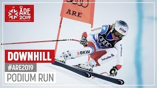 Corinne Suter  Silver Medal  Ladies Downhill  Are  FIS World Alpine Ski Championships [upl. by Ardnasac]