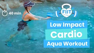 AQUA CARDIO Full Water Workout Burn Calories in Your Pool [upl. by Irpak]