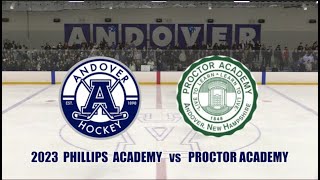 2023 Phillips Academy Andover Hockey vs Proctor Academy [upl. by Yettie]