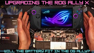 Opening Up The New Rog Ally X  4TB Samsung 990 Pro Upgrade  Joystick Removal More allyx rogally [upl. by Dde427]