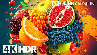 Beautiful Fruit Dolby Vision 4K HDR 120fps 4K Video [upl. by Tecla]