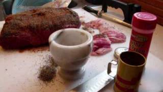 Hammers Kitchen making pastrami from a corned beef brisket [upl. by Lacagnia]