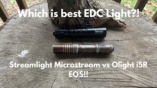 Streamlight Microstream vs Olight i5R EOS Battle for BEST EDC rechargeable Flashlight [upl. by Huang]