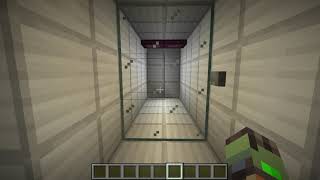 minecraft advanced elevator first test [upl. by Oelc]