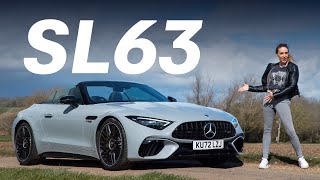 NEW Mercedes SL63 Review 585hp AMG Monster [upl. by Lindy]