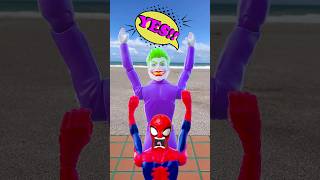 PoIpOiPoIpOiPoIpOiPoPi  Spider man Teases Joker  Marvel Toys shorts funny [upl. by Lenard]