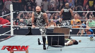 The Dudley Boyz return to WWE Raw Aug 24 2015 [upl. by Sessylu]