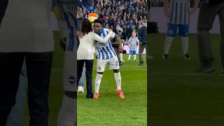 Tariq Lamptey hugs fan before Liverpool match football carabaocup brighton liverpool lamptey [upl. by Jaddo]