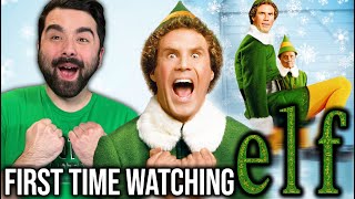 ELF IS HILARIOUSLY BRILLIANT Elf Movie Reaction First Time Watching [upl. by Aerdied]