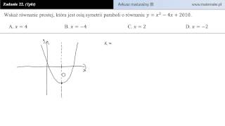 Zadanie 22  Arkusz maturalny III [upl. by Gildus]