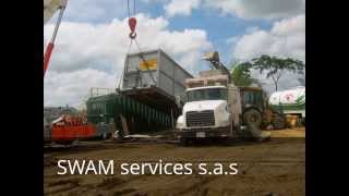 SWAM SERVICES SAS LIMPIEZA INTERNA DE FRAC TANK GUM BARREL YopalCasanare COLOMBIA [upl. by Ogeid]