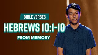 Bible Verses Hebrews 10110 From Memory [upl. by Reamonn]