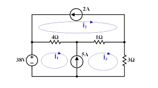 Devre Teorisi Ders 30 Çevre Akımları Yöntemi Süper Çevre Örnek 2 Supermesh Example 2 [upl. by Alesandrini]