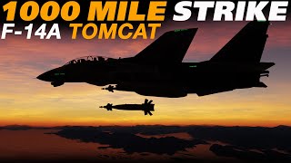 HeartPounding 1000 Mile Airstrike in the DCS World F14A Tomcat [upl. by Stephen]