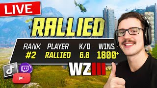 🔴 WARZONE LIVE w Ral 2 Global Rank 1 Community 1 Vibes [upl. by Anagrom]