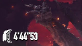 MHWI  Fatalis 4’44”53 Great Sword Solo [upl. by Tamsky]