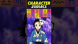 Demon Slayer Character Zodiacs♐ anime demonslayer kny shorts zodiac [upl. by Bronk]