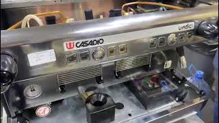 cleaning the machine CASADIO COFFEE MACHINE [upl. by Suoirred]