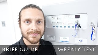 FIRE ALARM WEEKLY TEST  KENTEC QUICK GUIDE [upl. by Anirbes]