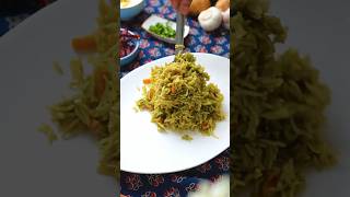 ONE POT HARIYALI PULAO arunavijay recipe easyrecipe onepot pulao [upl. by Ralyks85]