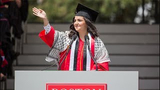 Boston University Commencement 2018 Student Speaker Yasmin Younis [upl. by Leduar]