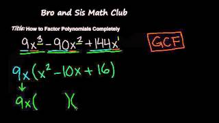 How to Factor Polynomials Completely  Algebra I [upl. by Orin]