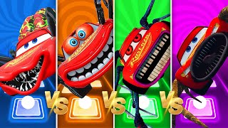 All Red Version of Lightning McQueen Eater  Tiles Hop EDM Rush  Coffin Dance Cover [upl. by Sillert]