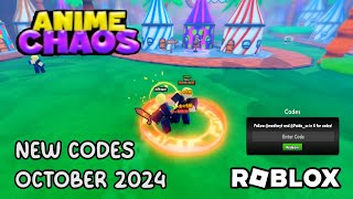 Roblox Anime Chaos Simulator New Codes October 2024 [upl. by Natanoj]