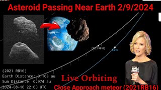 Asteroid Coming 2 September Near Earth Object 2021RB16 Close Approach meteor hitting Live Orbiting [upl. by Ettari]