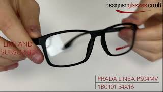 PRADA LINEA ROSSA PS04MV 1B0101 54X16 [upl. by Whittaker]