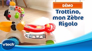 Trottino Mon Zèbre Rigolo  Le trotteur zèbre parlant  VTech [upl. by Musser390]