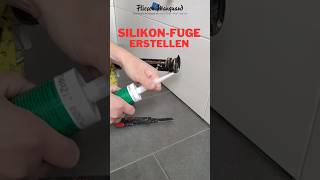 Perfekte Silikonfuge SchrittfürSchrittAnleitung für Anfänger diy anleitung fliesenleger [upl. by Roanna]