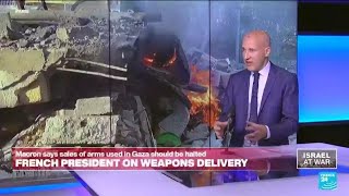 Macron calls to halt weapons deliveries to Israel but who is listening • FRANCE 24 English [upl. by Woodford]