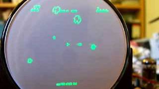 Asteroids Game on Scope Tube [upl. by Airdna]