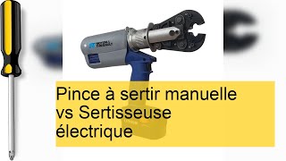 Pince à Sertir Manuelle vs Sertisseuse Électrique  Quelle Est la Meilleure Option [upl. by Gavin]